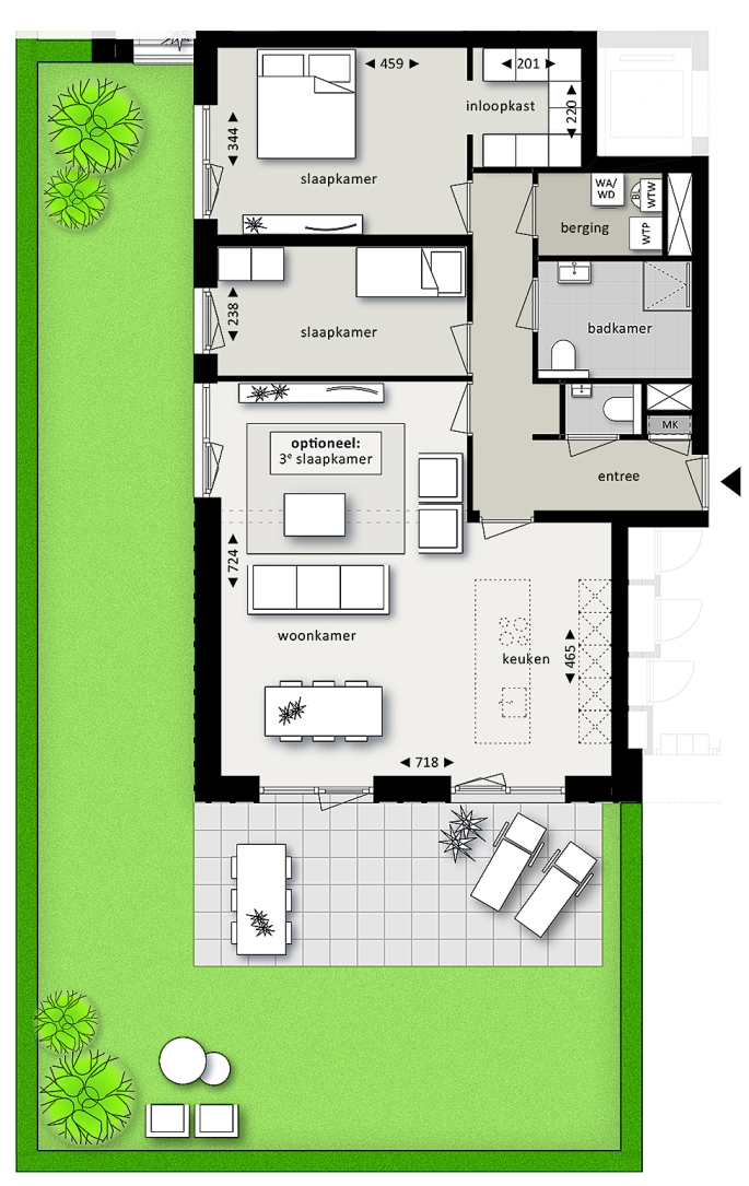 Residence de Vos, Type A, bouwnummer: 1, Bunde