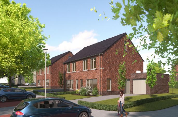 Nieuwe Gracht 14 woningen, Twee-onder-een-kapwoningen, bouwnummer: 4, Kerkrade